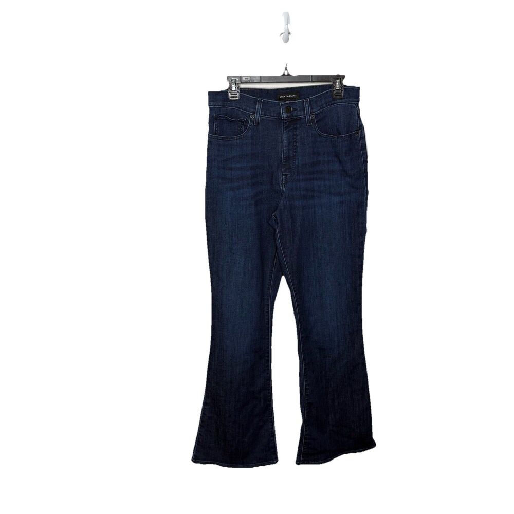 Lucky Brand High Rise Flare Steve Dark Washed Blue Jeans Size 12/31 Womens